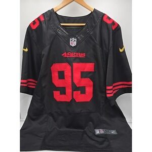 NFL San Francisco 49ers‎ Football #95 On Field Carradine Game Jersey Size 52